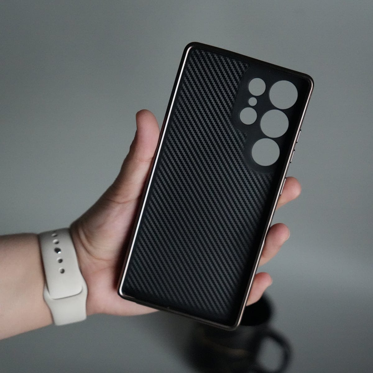Galaxy S25 Ultra Carbon Design Mag Ring Case Slim Protective Cover