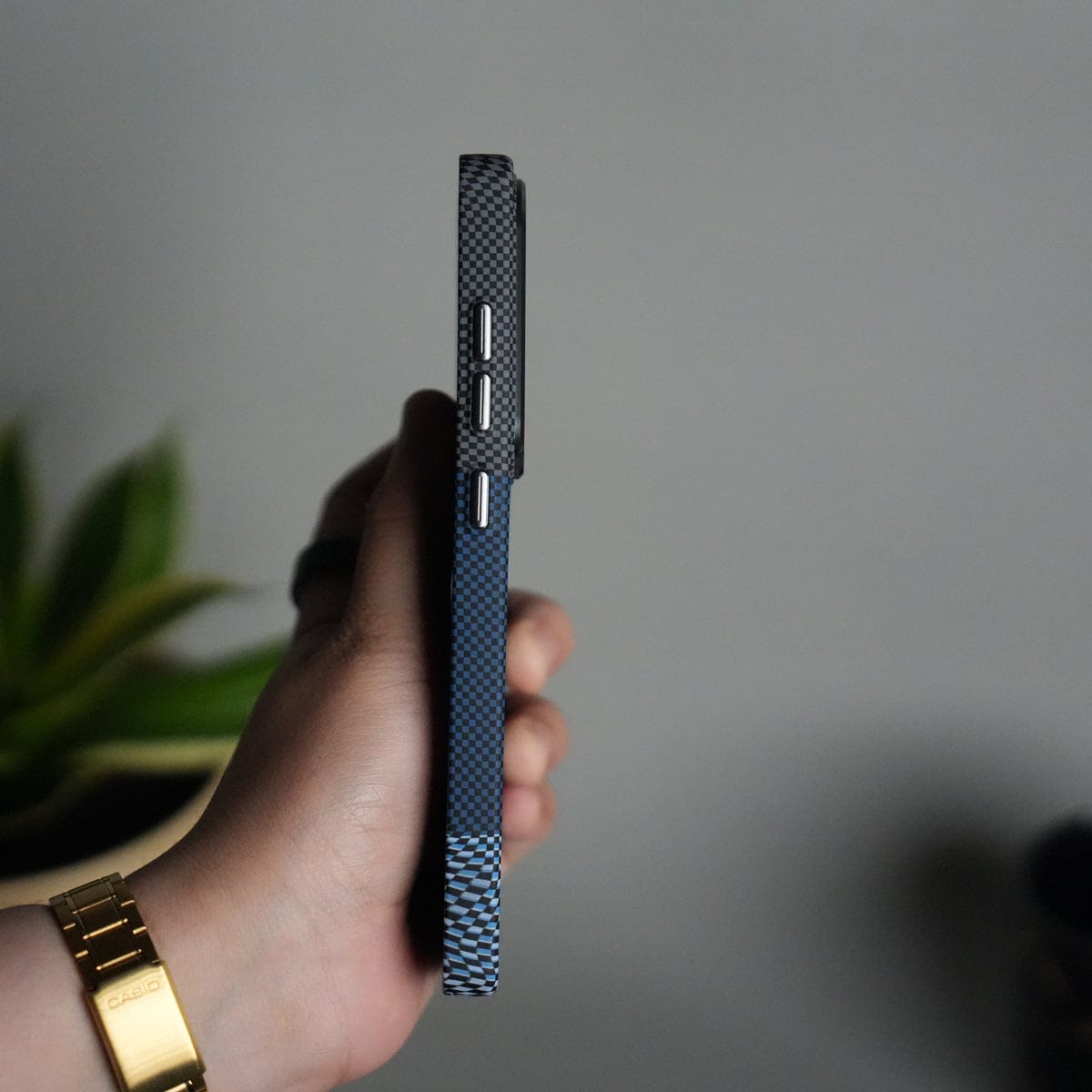 Galaxy S24 Ultra Carbon Fiber Texture Aramid Design Hard Pc MagSafe Cover | BlueMix Design