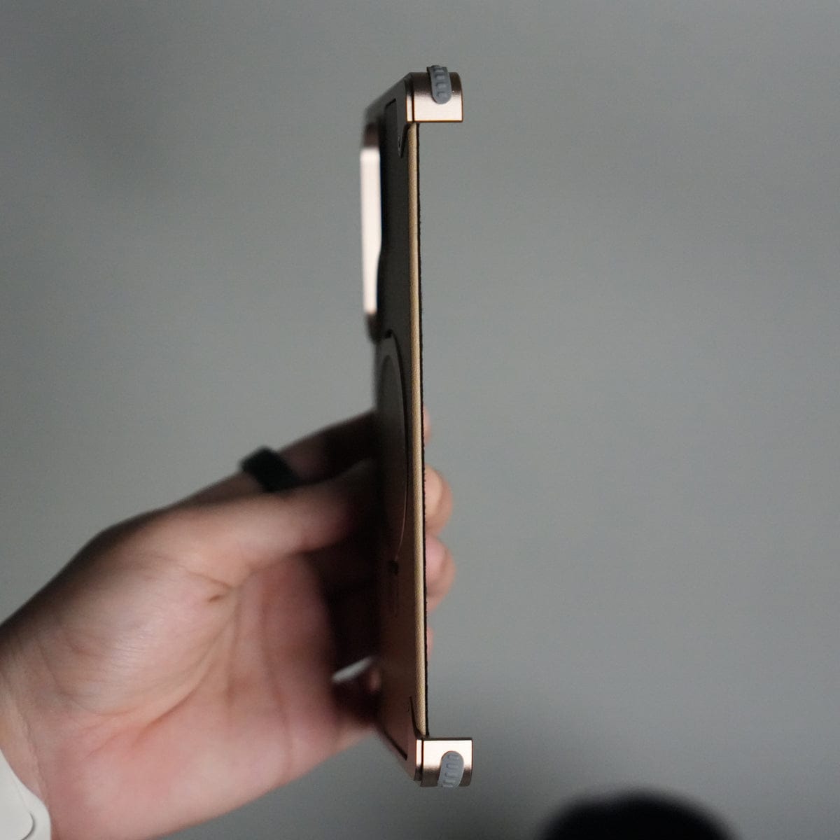 Galaxy S26 Ultra Leather Frameless Metal Kickstand Case