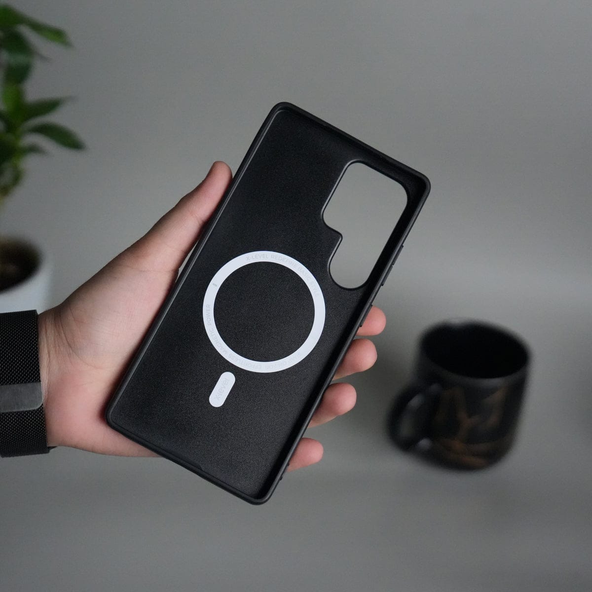 Galaxy S24 Ultra Magnetic Case | Soft-Touch Shockproof Slim Cover with MagSafe Ring