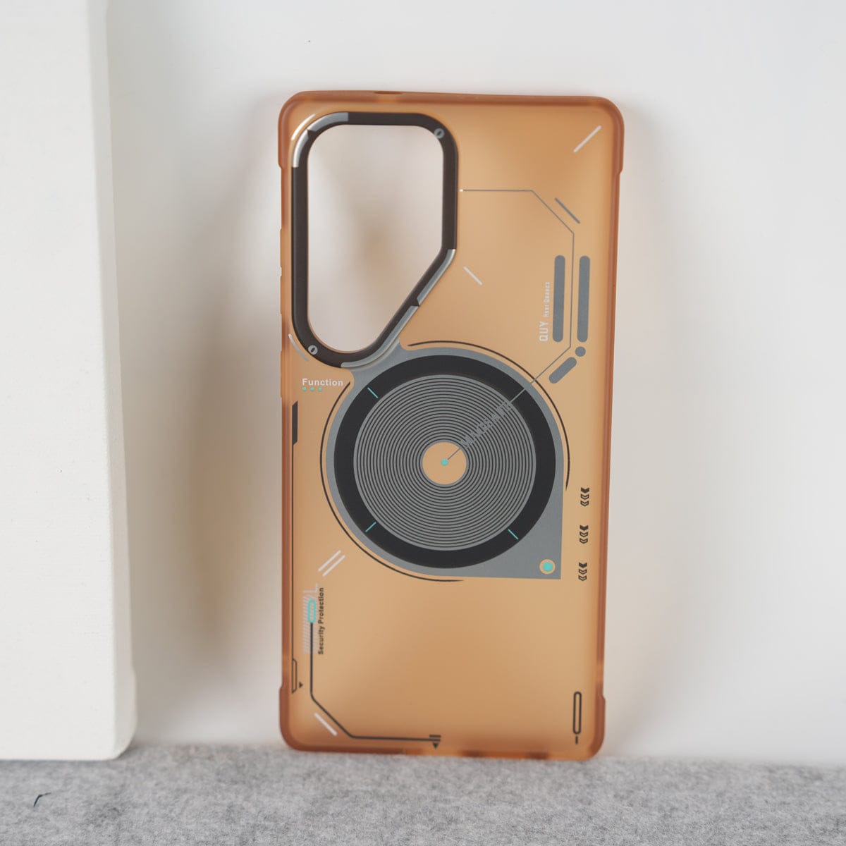 Galaxy S25 Ultra Matte Futuristic Design Magnetic MagSafe Charging Case