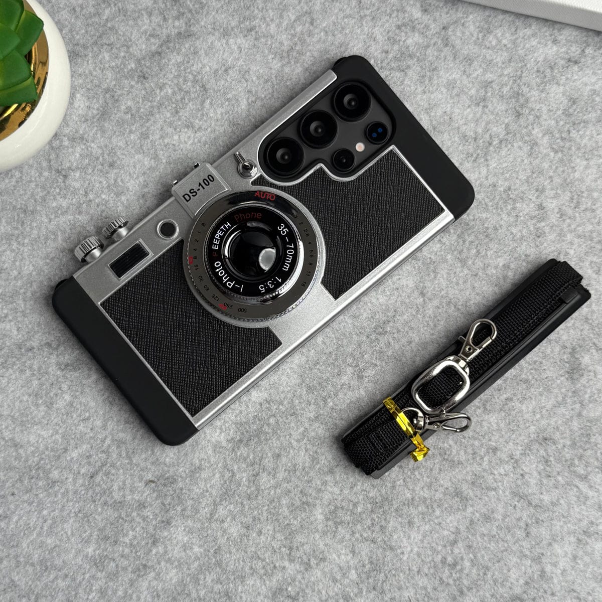 Samsung Galaxy S26 Ultra 3D Retro Vintage Camera Case Cover