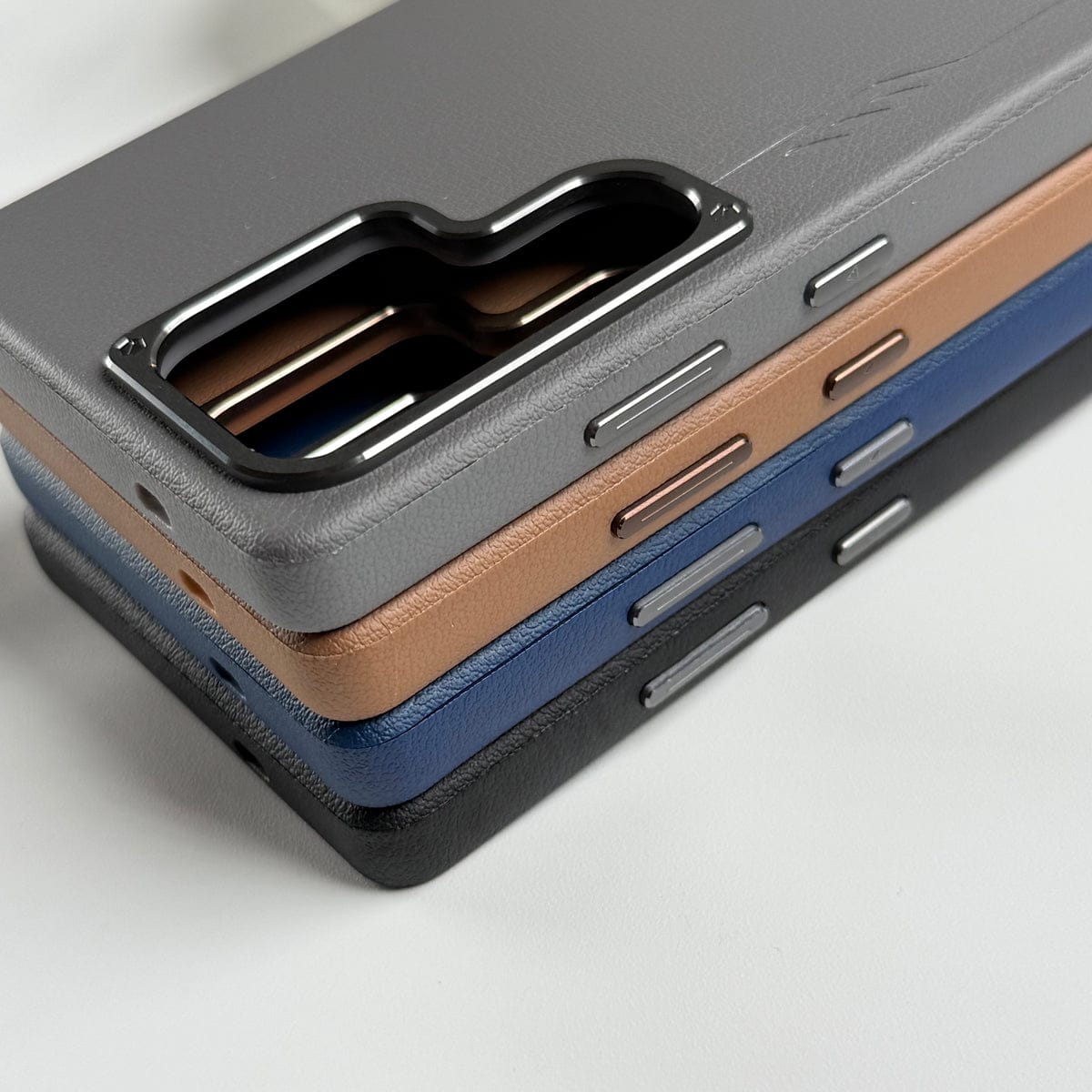 Samsung Galaxy S25 Ultra Leather Texture MagSafe PVC NUIU Case With Metal Camera Bump