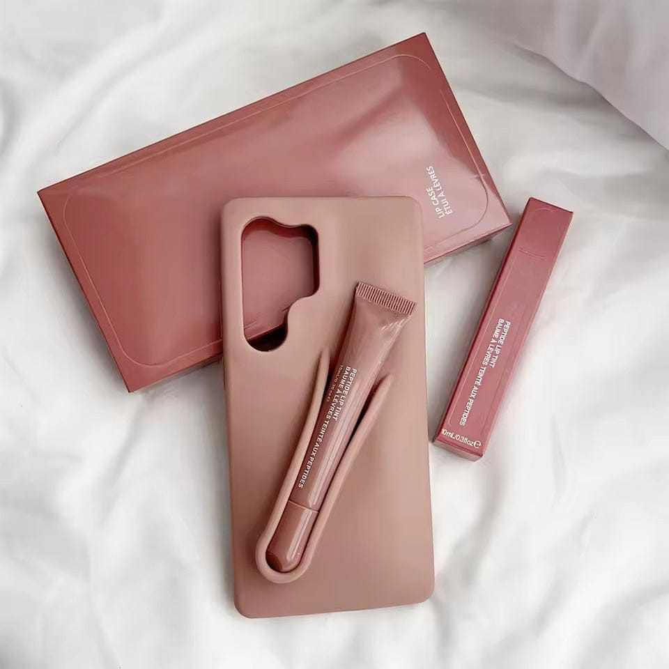 Samsung Galaxy S25 Ultra Luxury Silicone Lip Gloss Holder Phone Case