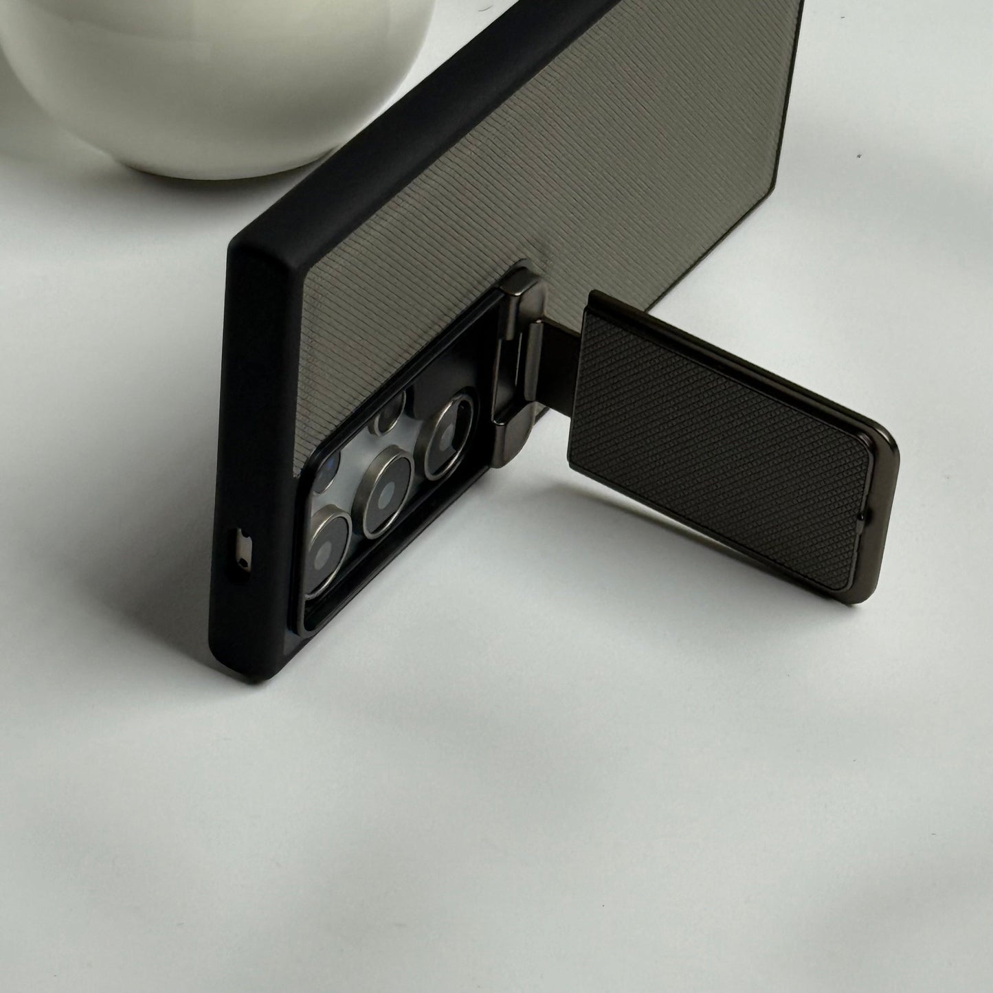 Samsung Galaxy S24 Ultra Metal Camera Cap Stand Case Cover