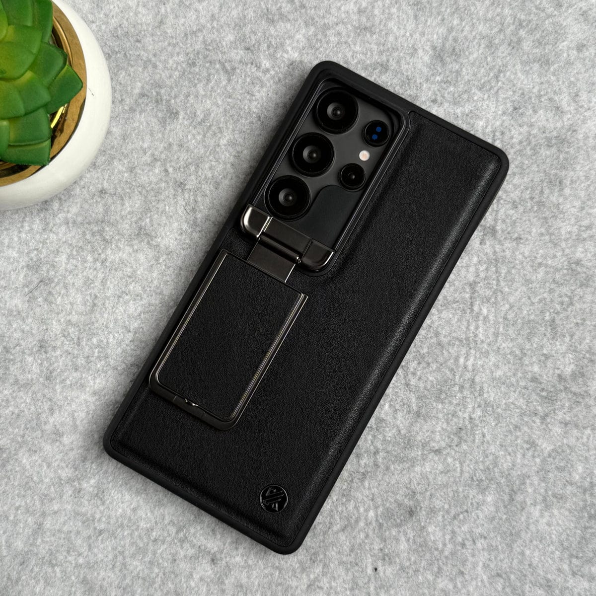 Samsung Galaxy Ultra Series Metal Camera Cap with Stand Cover