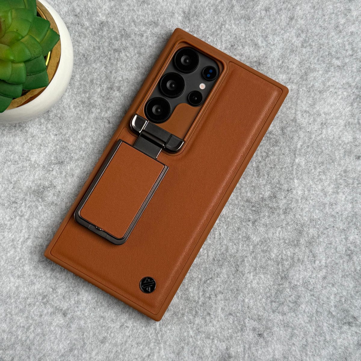 Samsung Galaxy Ultra Series Metal Camera Cap with Stand Cover