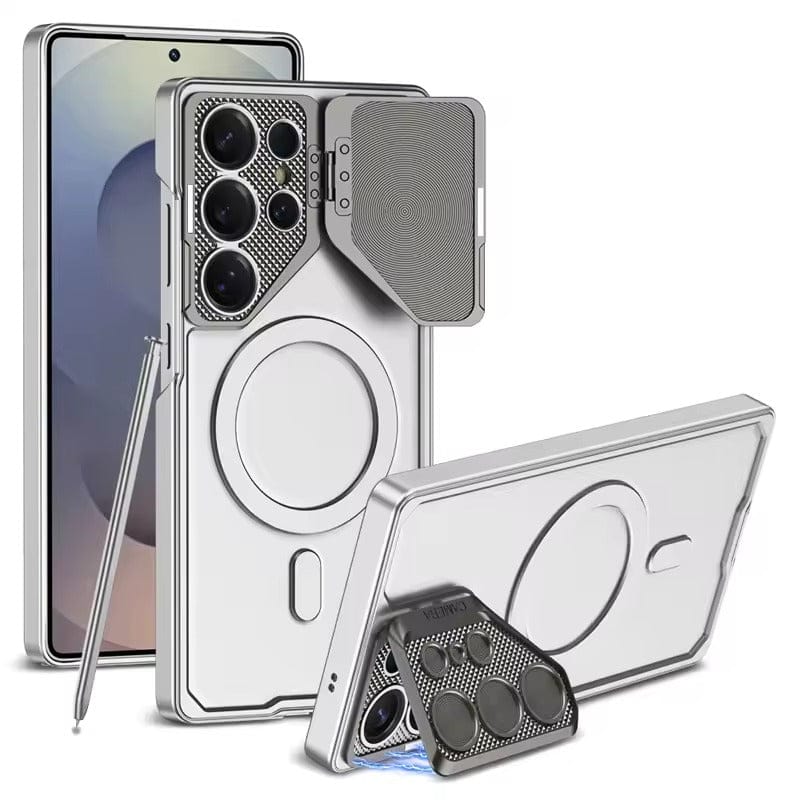 Samsung Galaxy S25 Ultra Lens Protection Fully Metal Bracket Hard Shell Case
