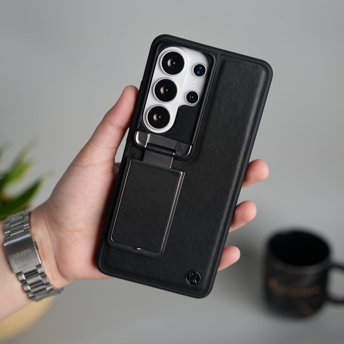 Galaxy S26 Ultra Metal Camera Cap with Stand Cover