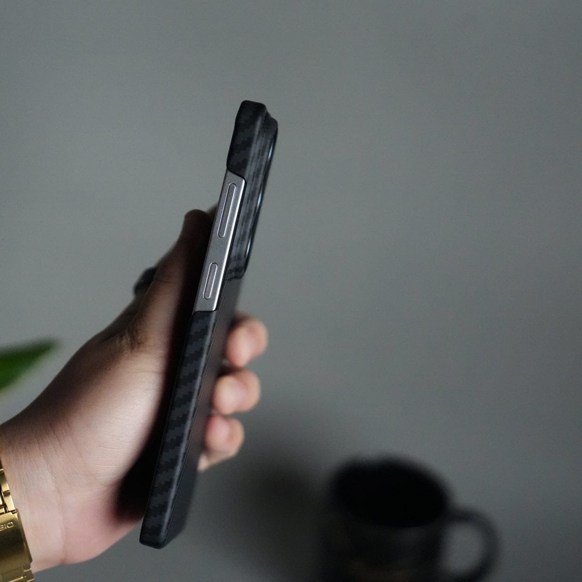 Galaxy S26 Ultra Carbon Fiber Slim Case | Ultra-Thin Magnetic Charging Ring Cover