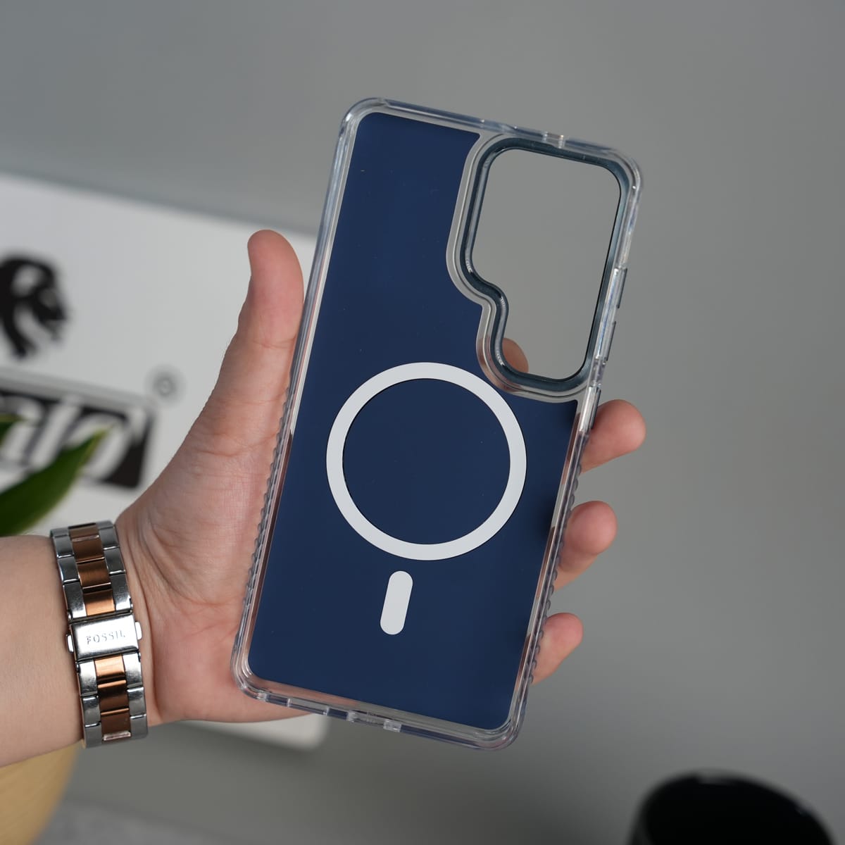 Galaxy S26 Ultra Clean MagSafe Shockproof Metal Camera Bump Protective Case