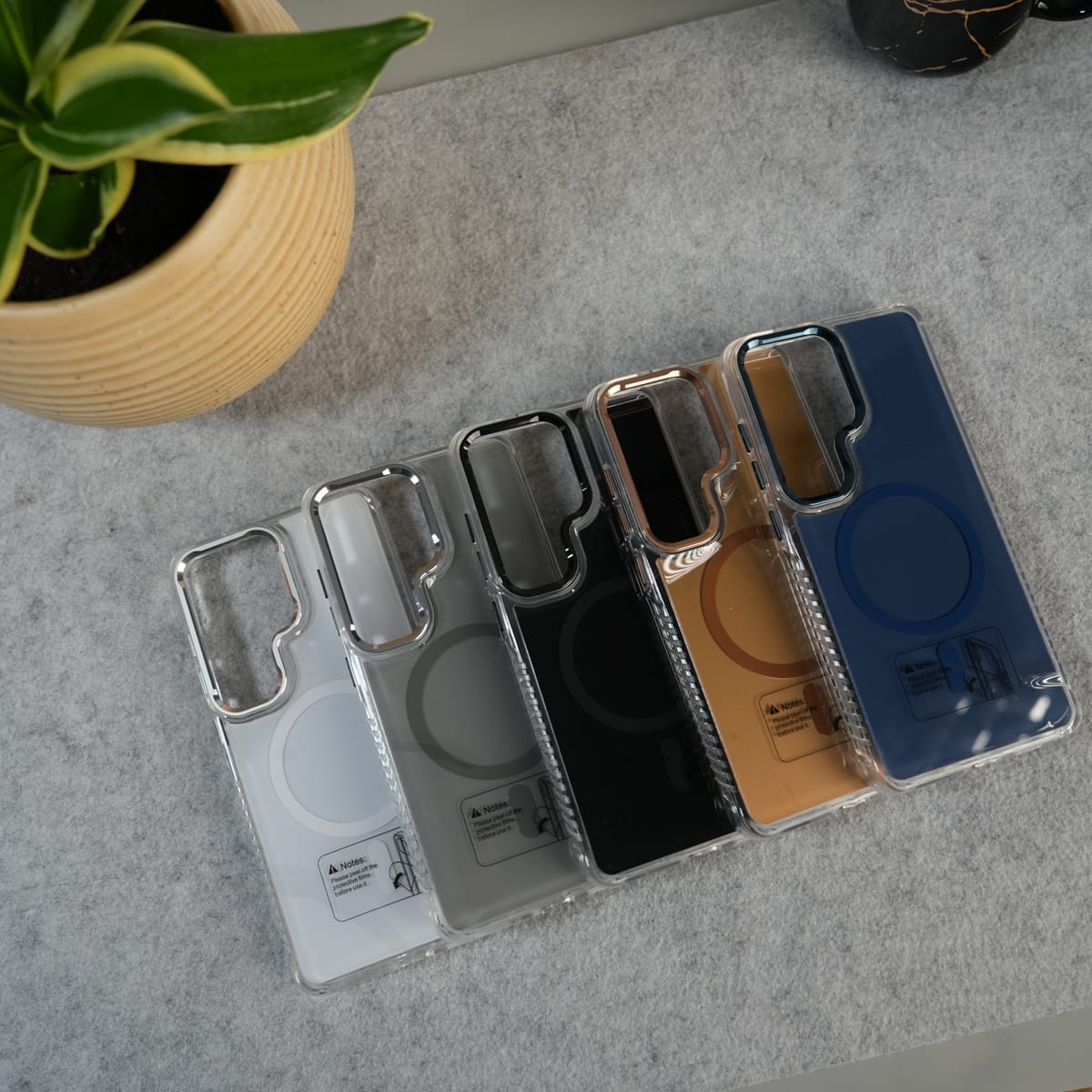 Galaxy S26 Ultra Clean MagSafe Shockproof Metal Camera Bump Protective Case