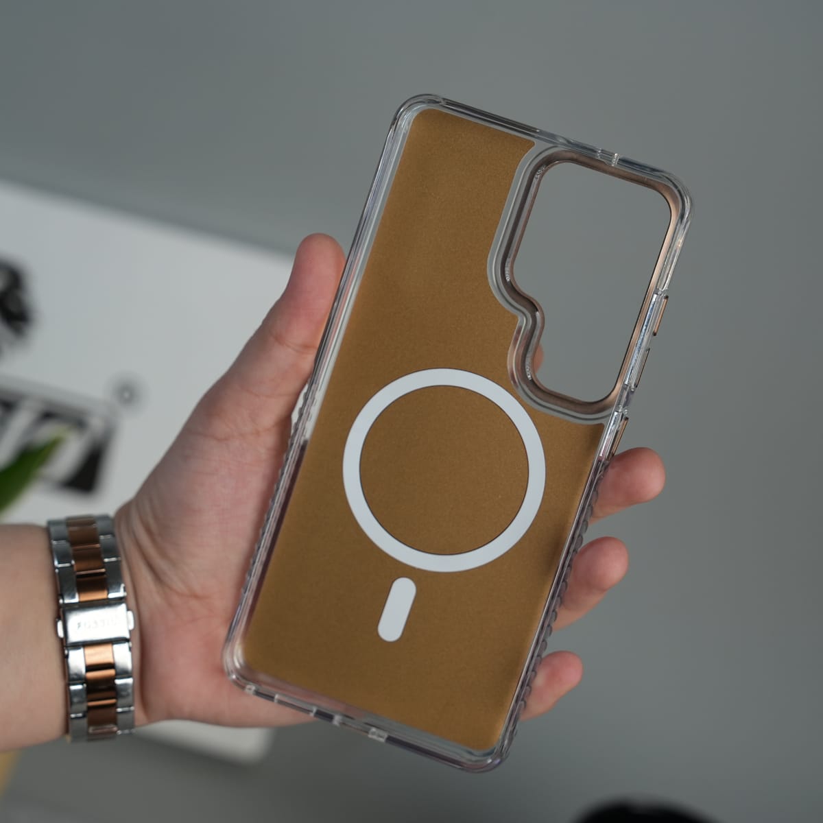 Galaxy S26 Ultra Clean MagSafe Shockproof Metal Camera Bump Protective Case