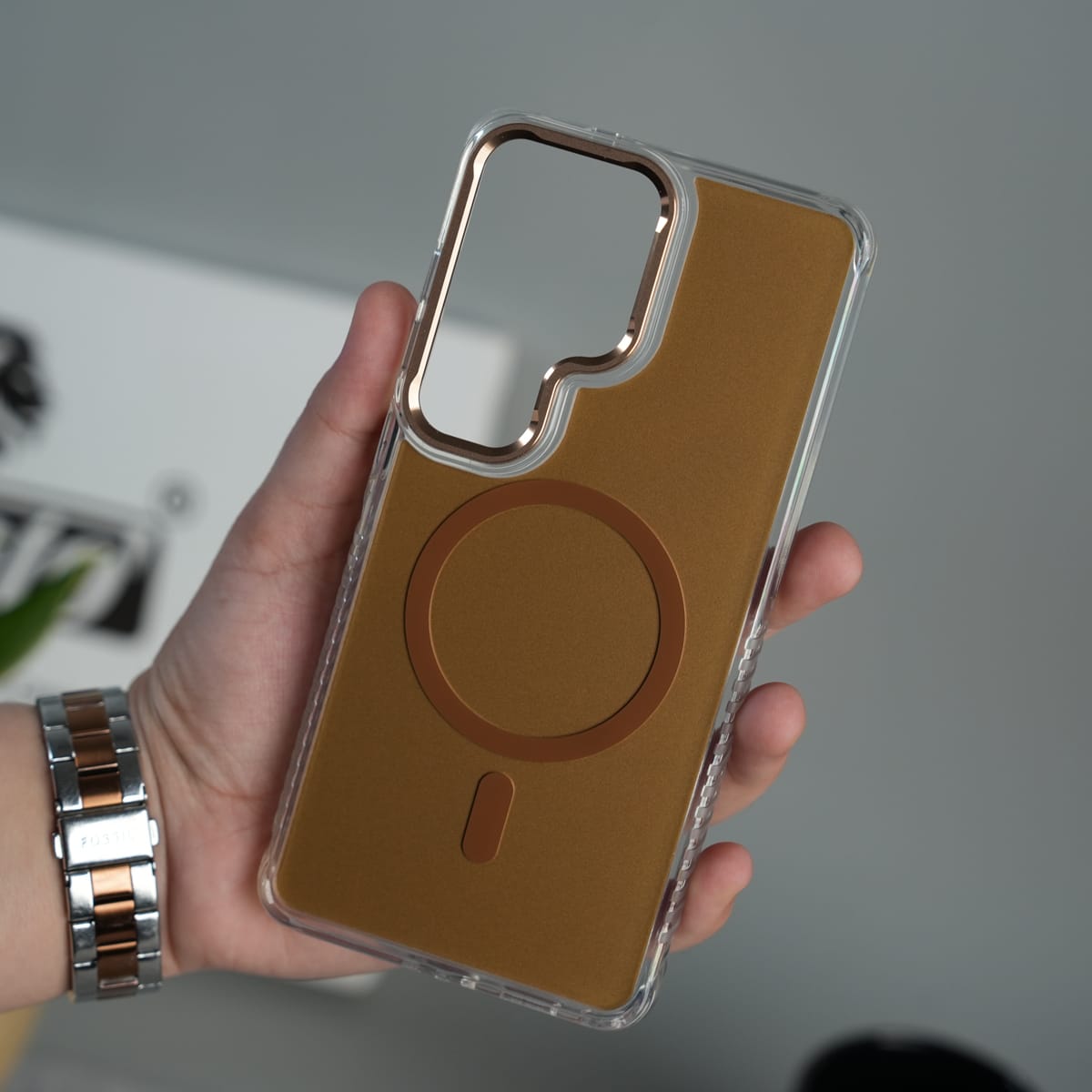 Galaxy S26 Ultra Clean MagSafe Shockproof Metal Camera Bump Protective Case