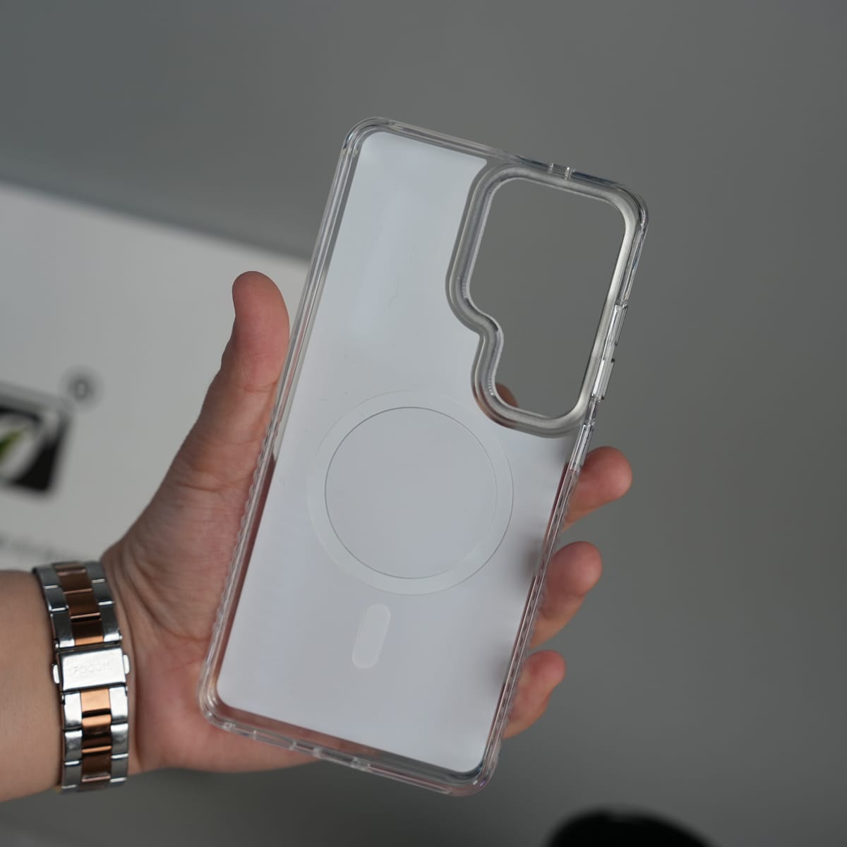 Galaxy S26 Ultra Clean MagSafe Shockproof Metal Camera Bump Protective Case
