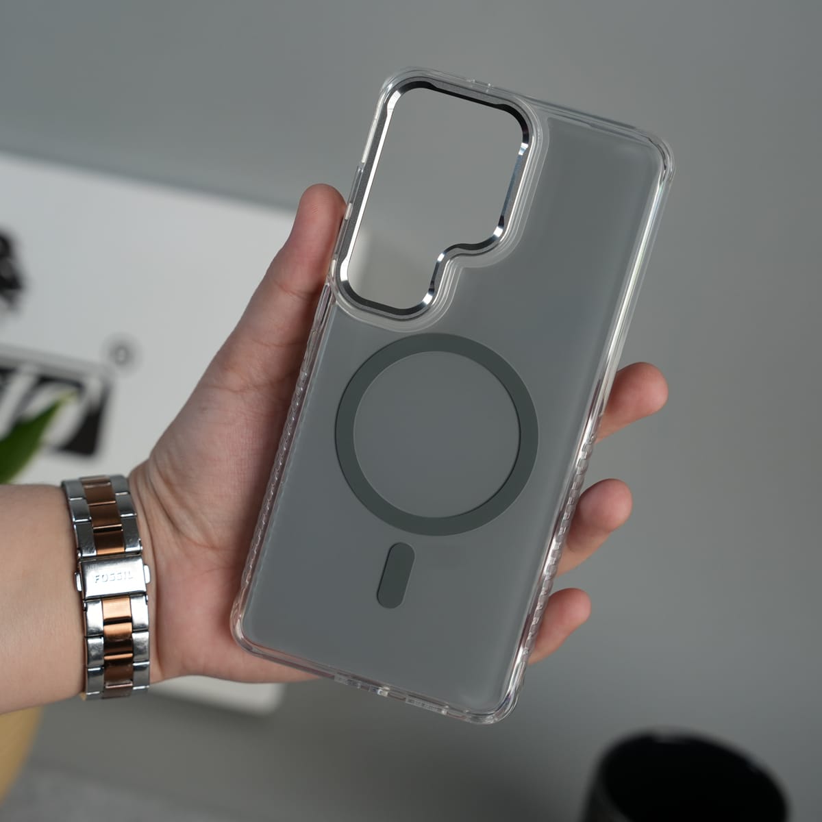 Galaxy S26 Ultra Clean MagSafe Shockproof Metal Camera Bump Protective Case