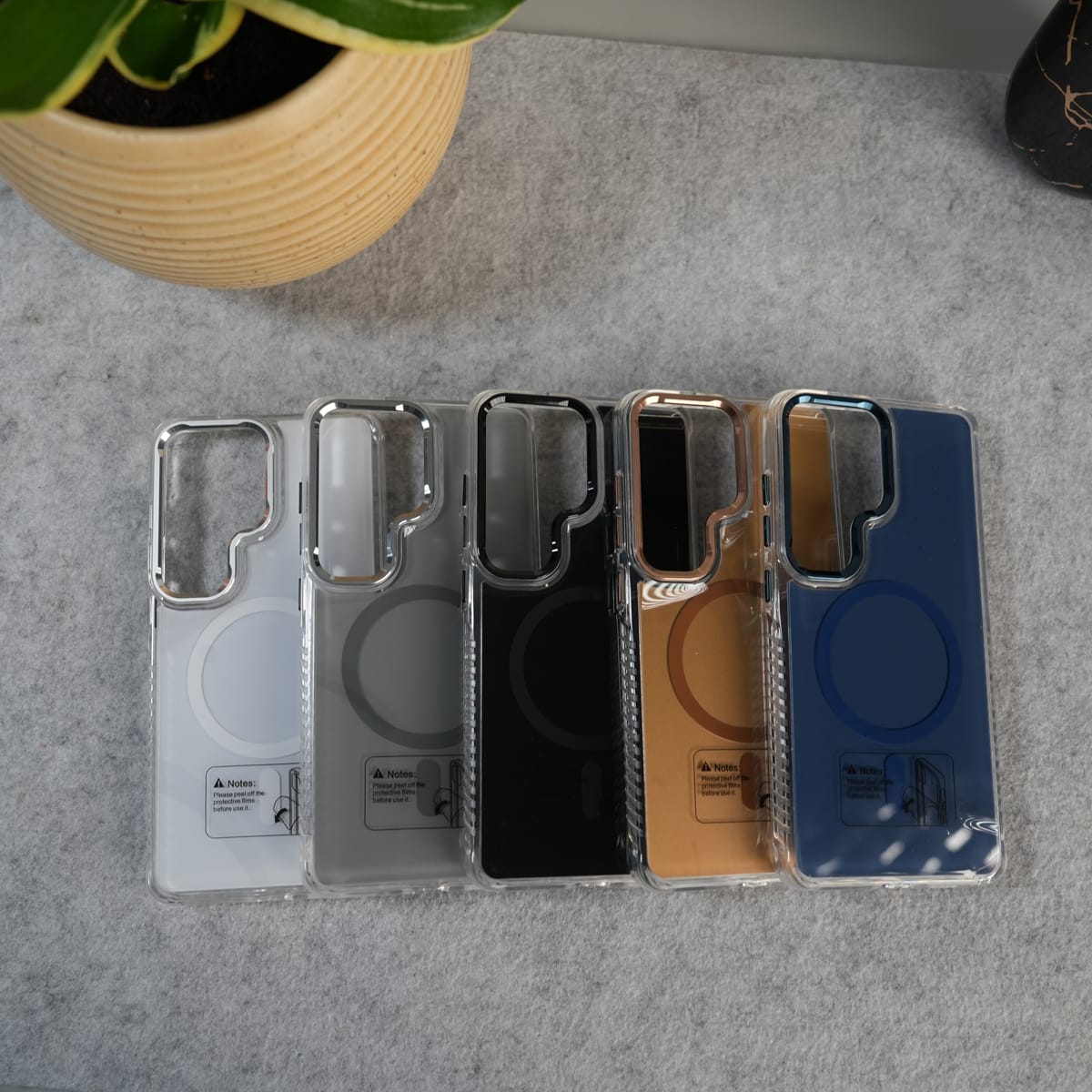 Galaxy S26 Ultra Clean MagSafe Shockproof Metal Camera Bump Protective Case