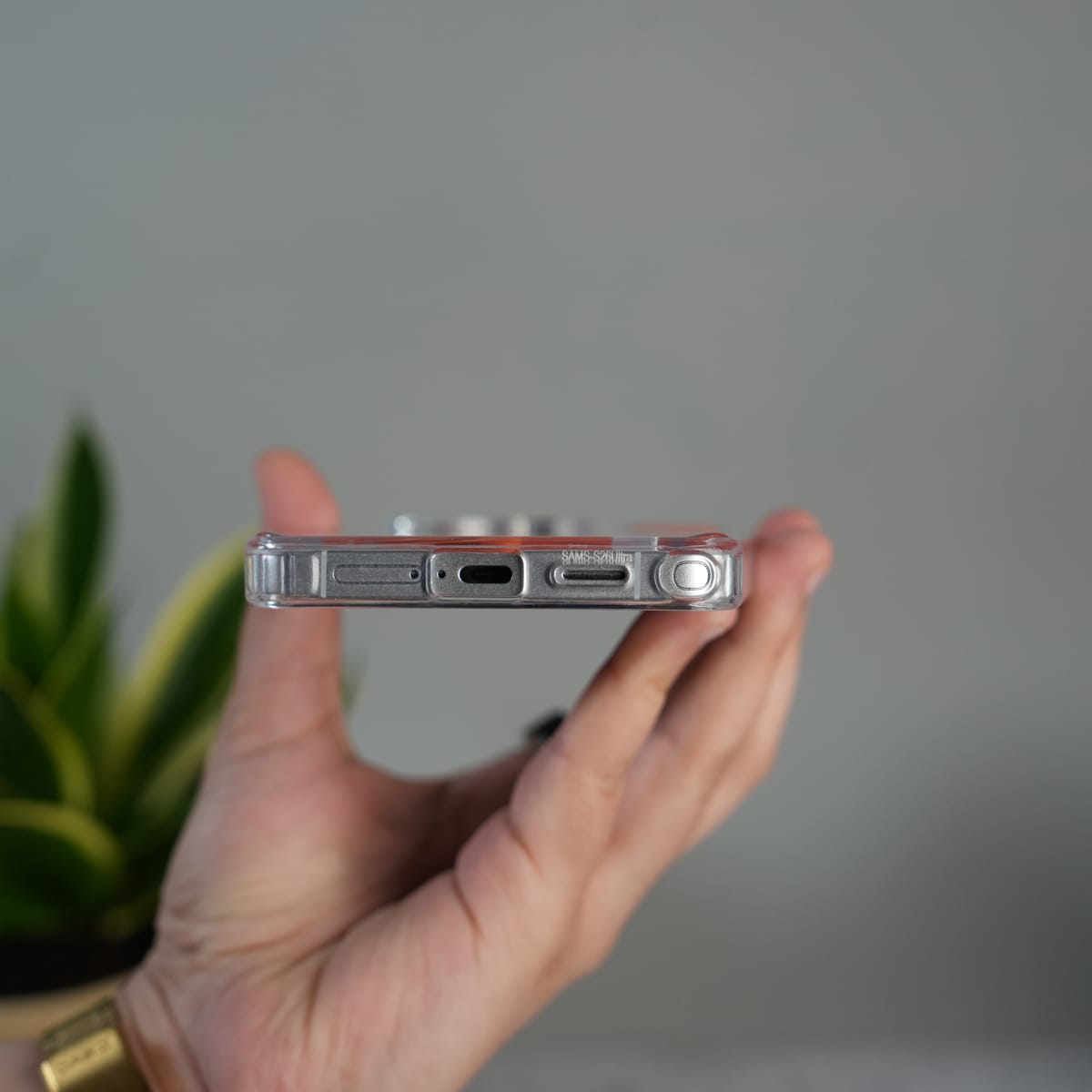 Galaxy S26 Ultra Clear MagSafe Case | Transparent Cover with Metal Grille Design