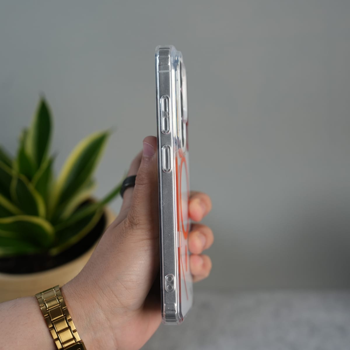 Galaxy S26 Ultra Clear MagSafe Case | Transparent Cover with Metal Grille Design