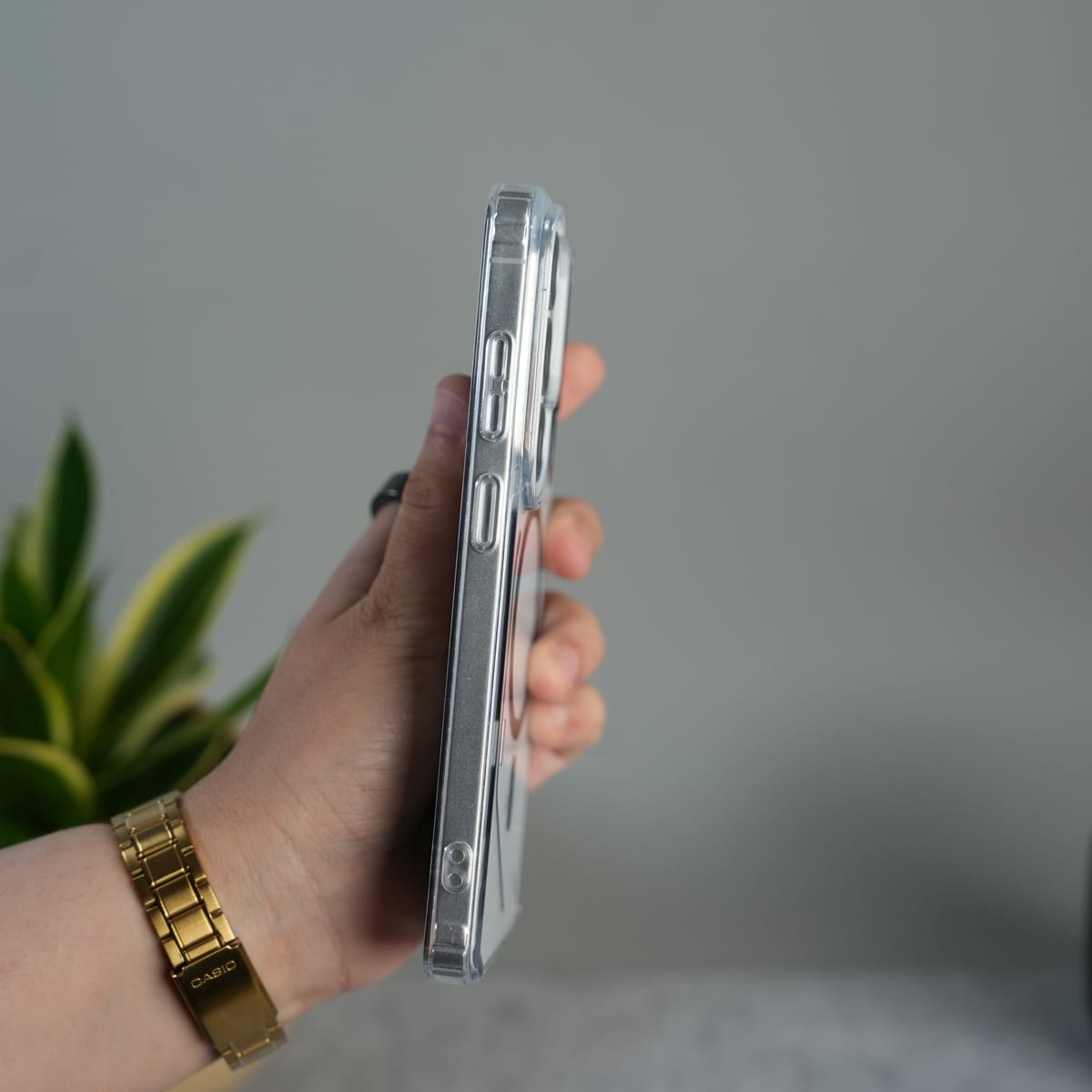 Galaxy S26 Ultra Clear MagSafe Case | Transparent Cover with Metal Grille Design