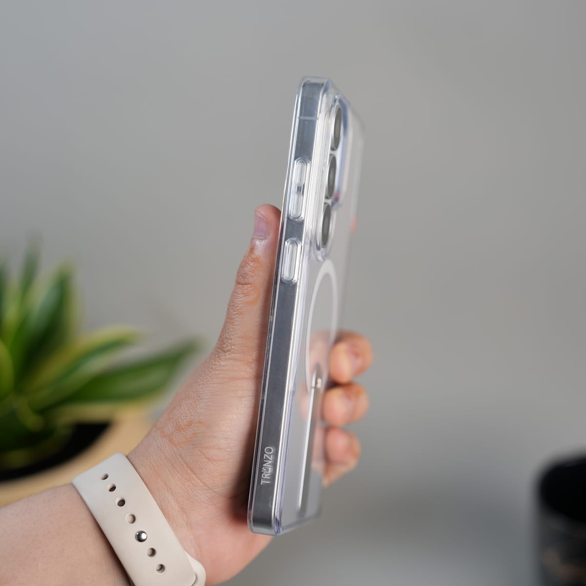 Galaxy S25 Ultra FlexStand Clear MagSafe Kickstand Case | Slim Foldable Stand Transparent Cover