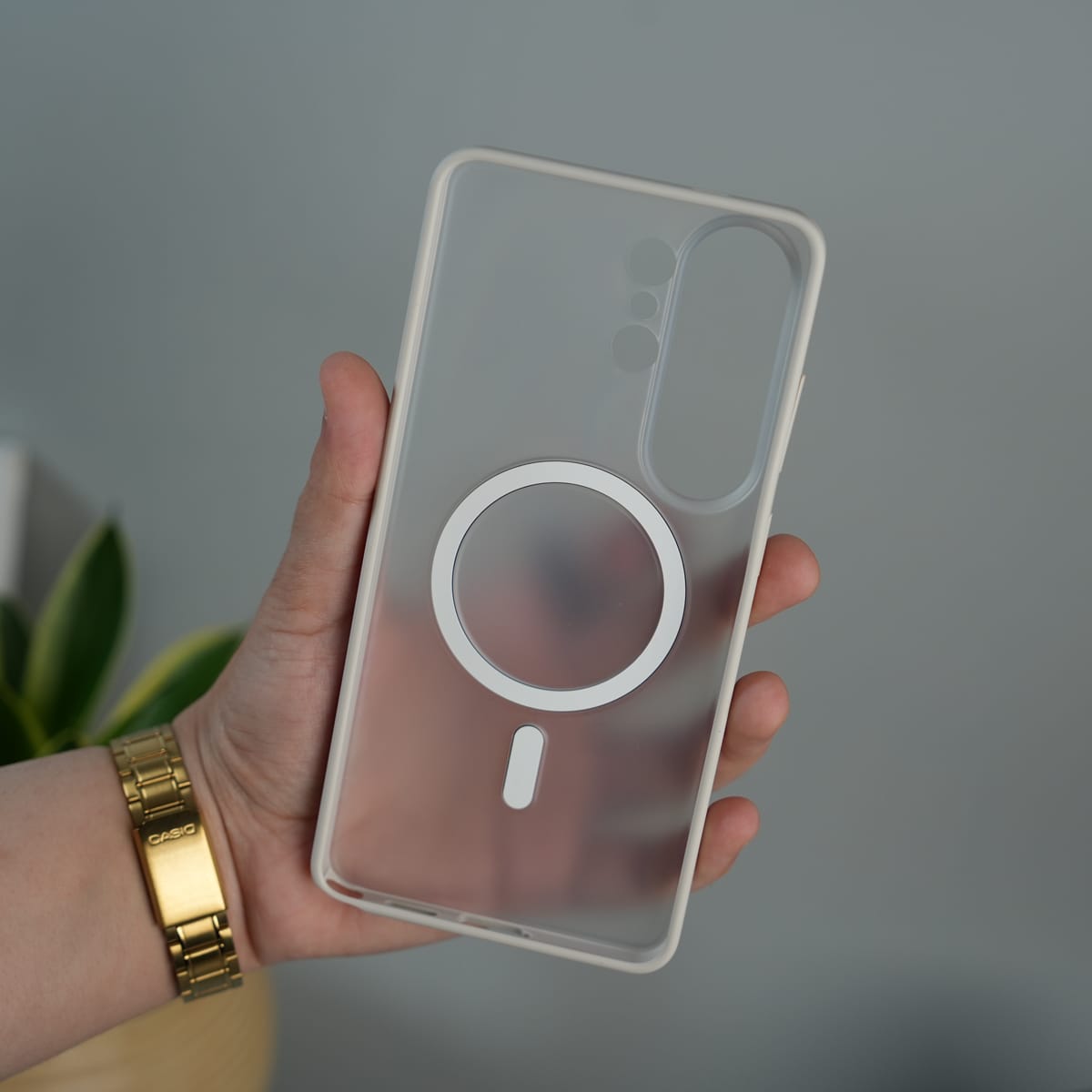 Galaxy S26 Ultra Frosted Matte MagSafe Case | Translucent Elegance Cover
