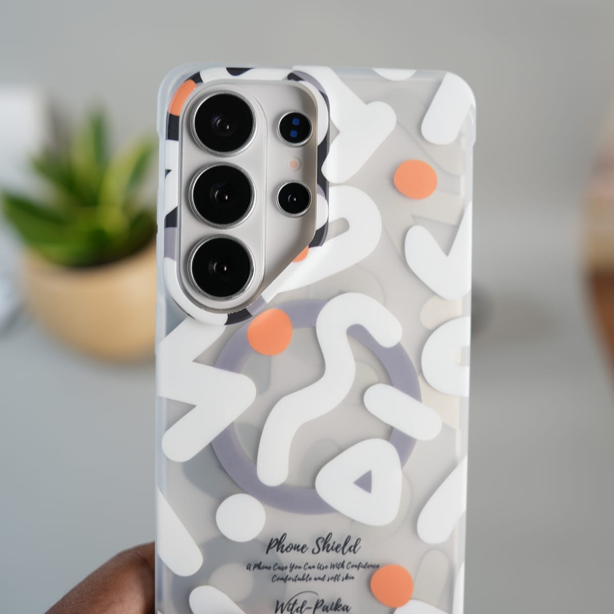 Galaxy S26 Ultra Geometric Graffiti Shockproof MagSafe Case Cover
