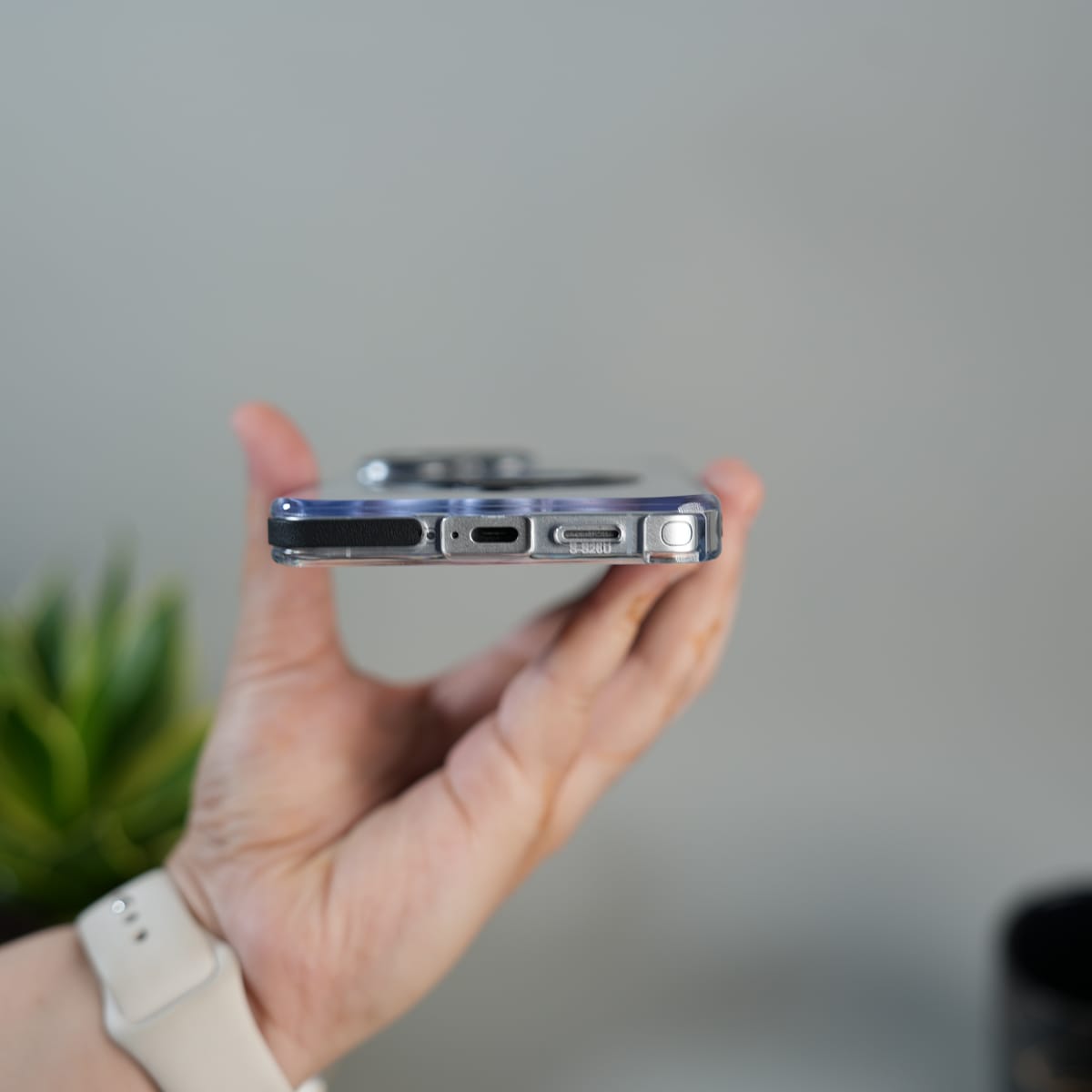 Galaxy S26 Ultra GripRing MagSafe Clear Case with Built-in Stand | Transparent Shockproof Cover