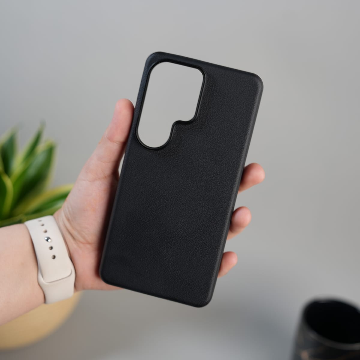 Galaxy S26 Ultra Luxe Skin Leather Finish Case | Premium Soft-Touch Slim MagSafe Cover