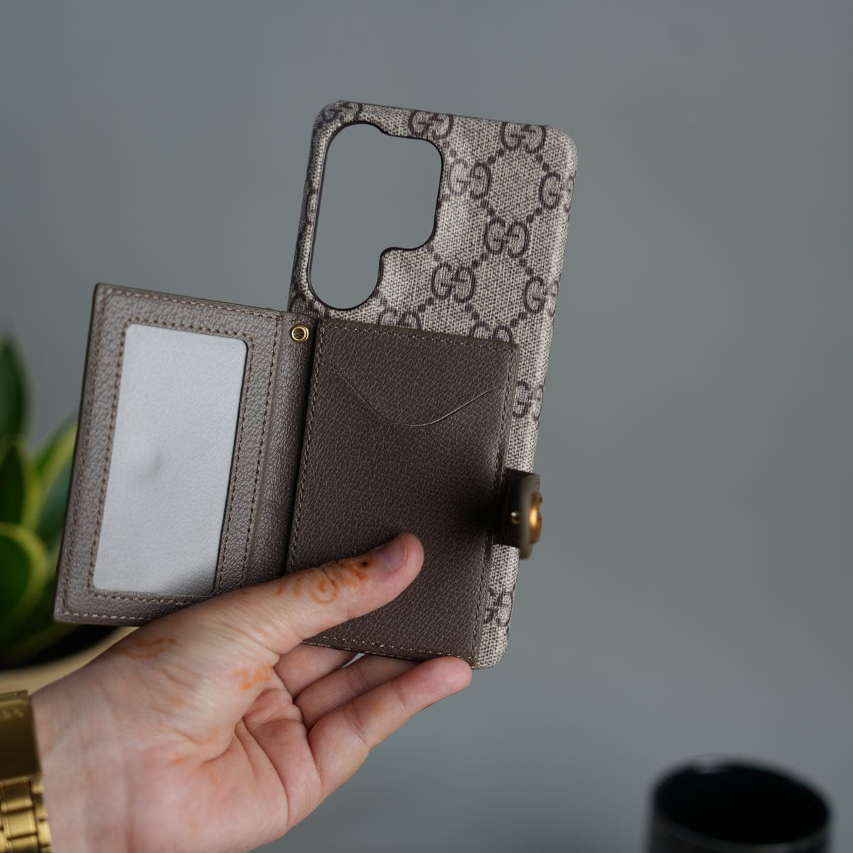 Galaxy S26 Ultra Luxury Cardholder Crossbody Sling Strap Case