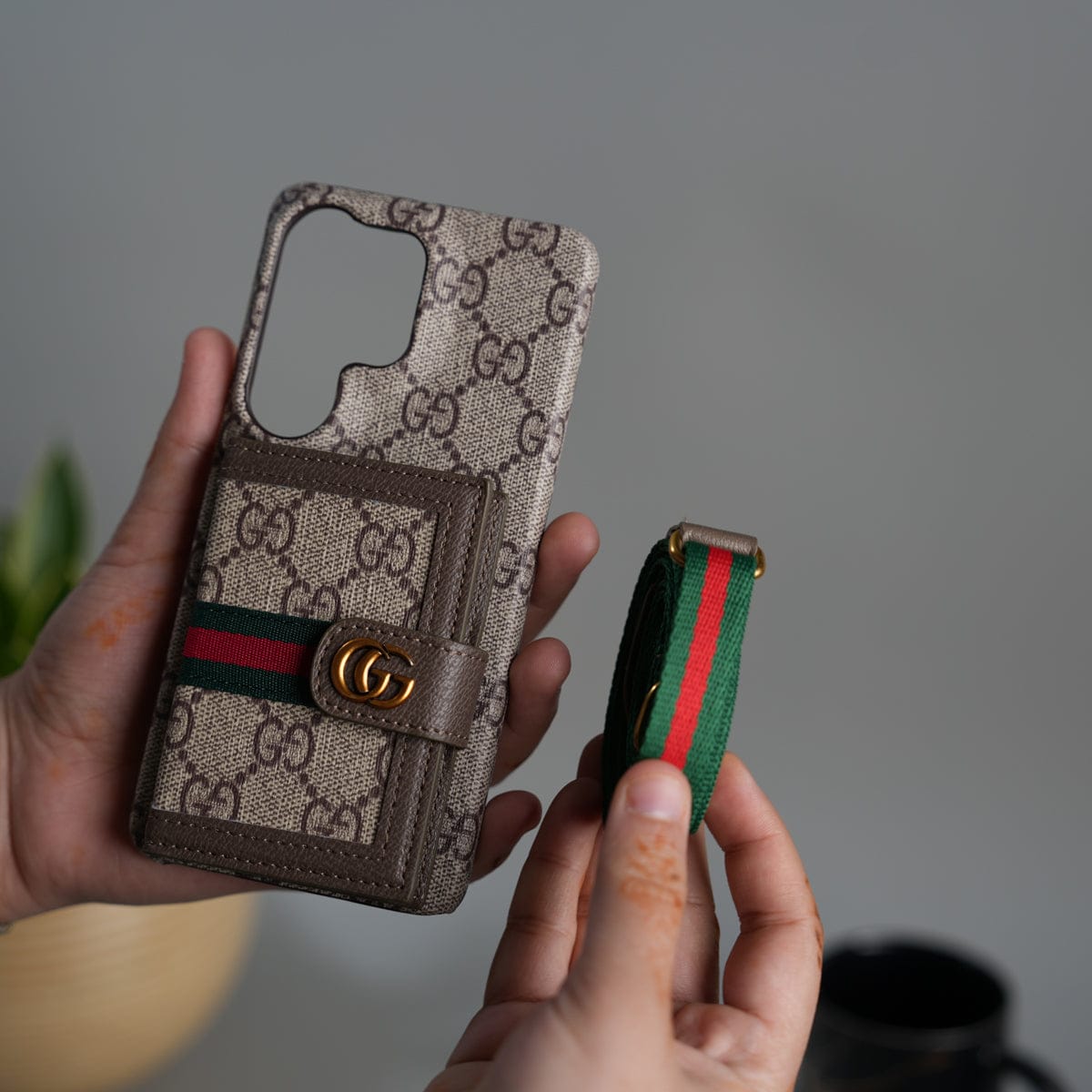 Galaxy S26 Ultra Luxury Cardholder Crossbody Sling Strap Case