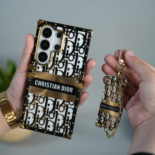 Galaxy S26 Ultra Luxury CD Trunk Case Cover With Chain