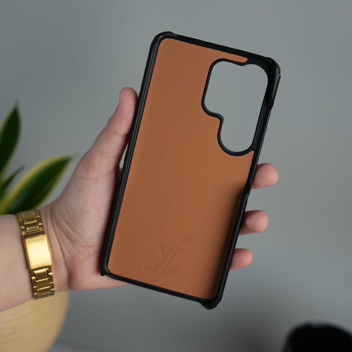 Galaxy S26 Ultra Luxury PU Leather Fashion Brand Case Cover