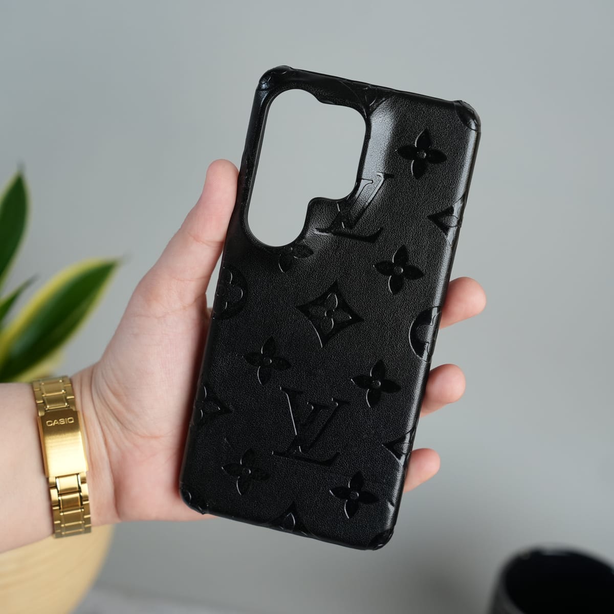 Galaxy S26 Ultra Luxury PU Leather Fashion Brand Case Cover