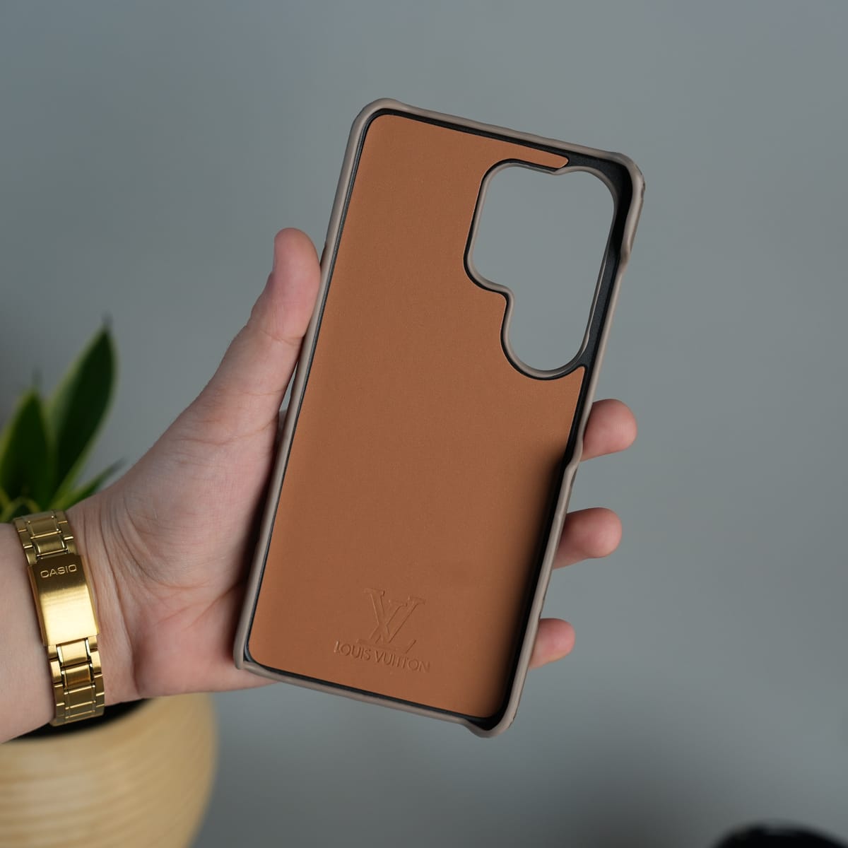 Galaxy S26 Ultra Luxury PU Leather Fashion Brand Case Cover