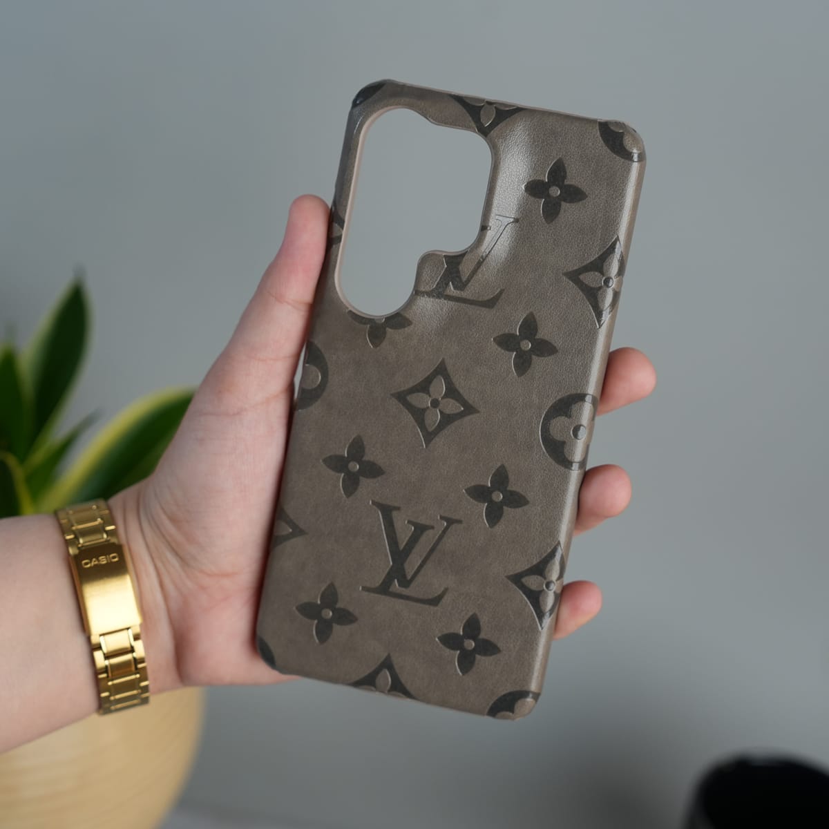 Galaxy S26 Ultra Luxury PU Leather Fashion Brand Case Cover
