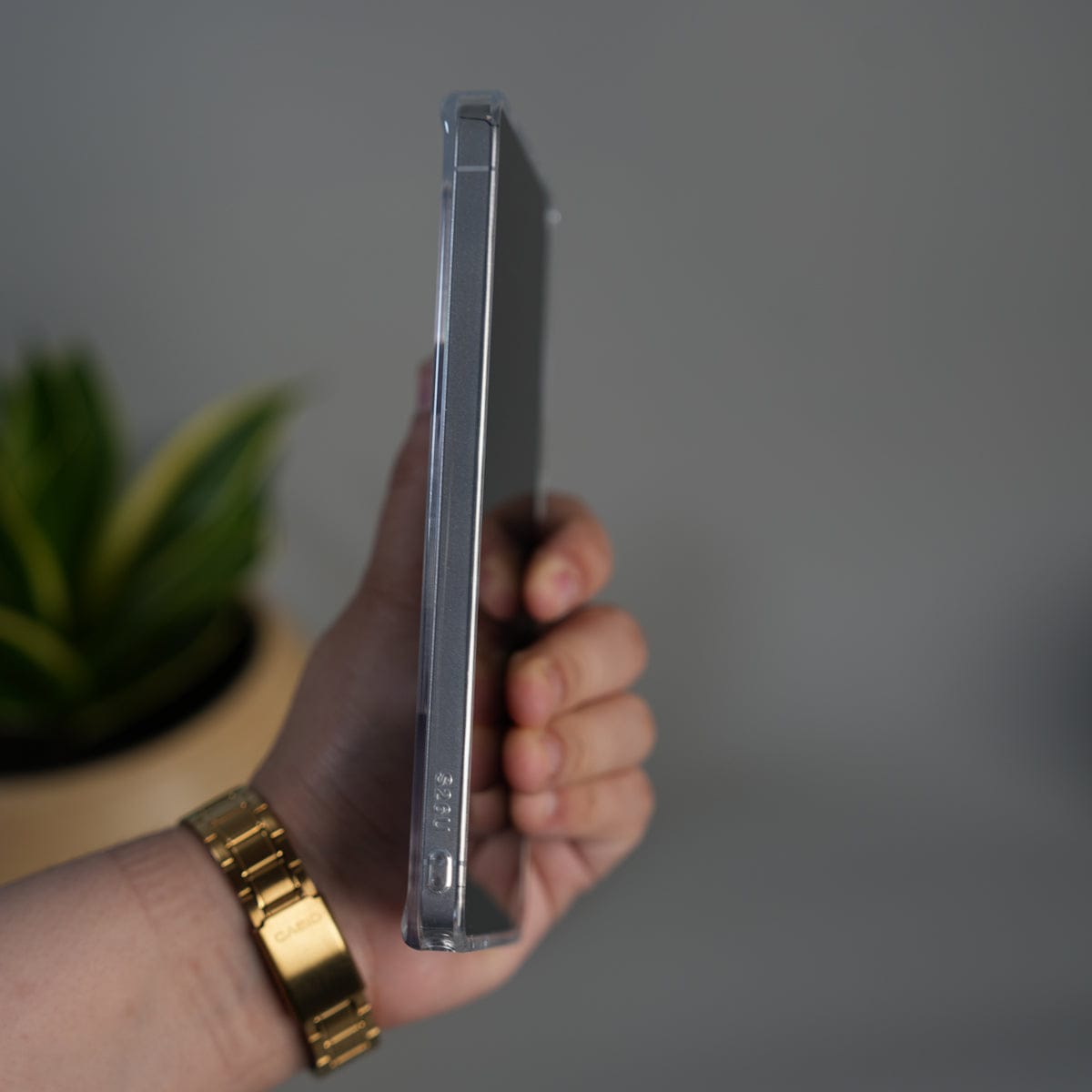 Galaxy S26 Ultra Magnetic Clear Case with Metal Ring Stand | Transparent Shockproof Cover
