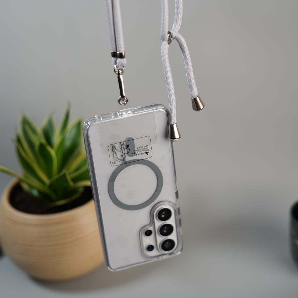 Galaxy S26 Ultra  Magnetic Sling Case Shockproof Cover with Adjustable Crossbody Strap