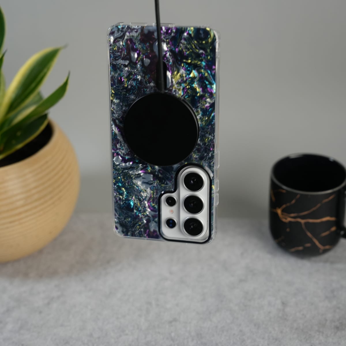 Galaxy S26 Ultra Marble MagSafe Case | Glossy Designer Shockproof Cover