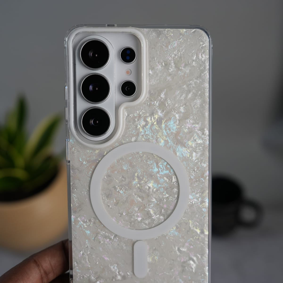 Galaxy S26 Ultra Marble MagSafe Case | Glossy Designer Shockproof Cover