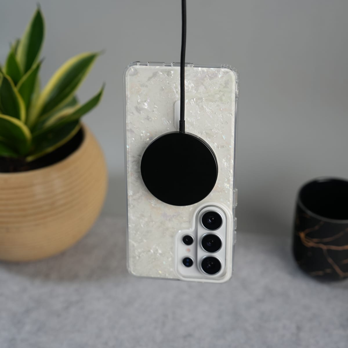 Galaxy S26 Ultra Marble MagSafe Case | Glossy Designer Shockproof Cover