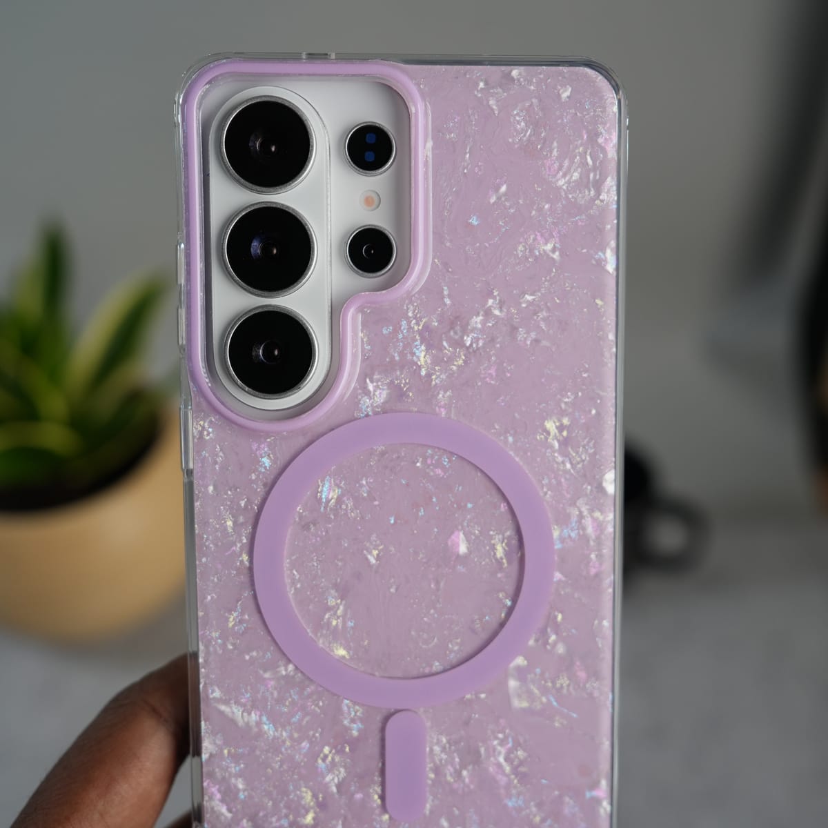 Galaxy S26 Ultra Marble MagSafe Case | Glossy Designer Shockproof Cover
