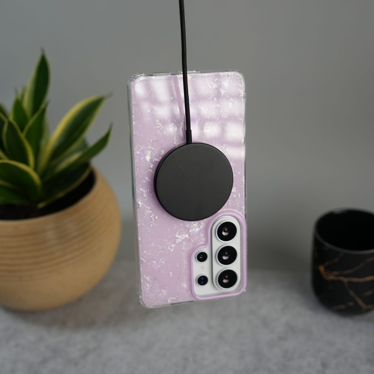 Galaxy S26 Ultra Marble MagSafe Case | Glossy Designer Shockproof Cover