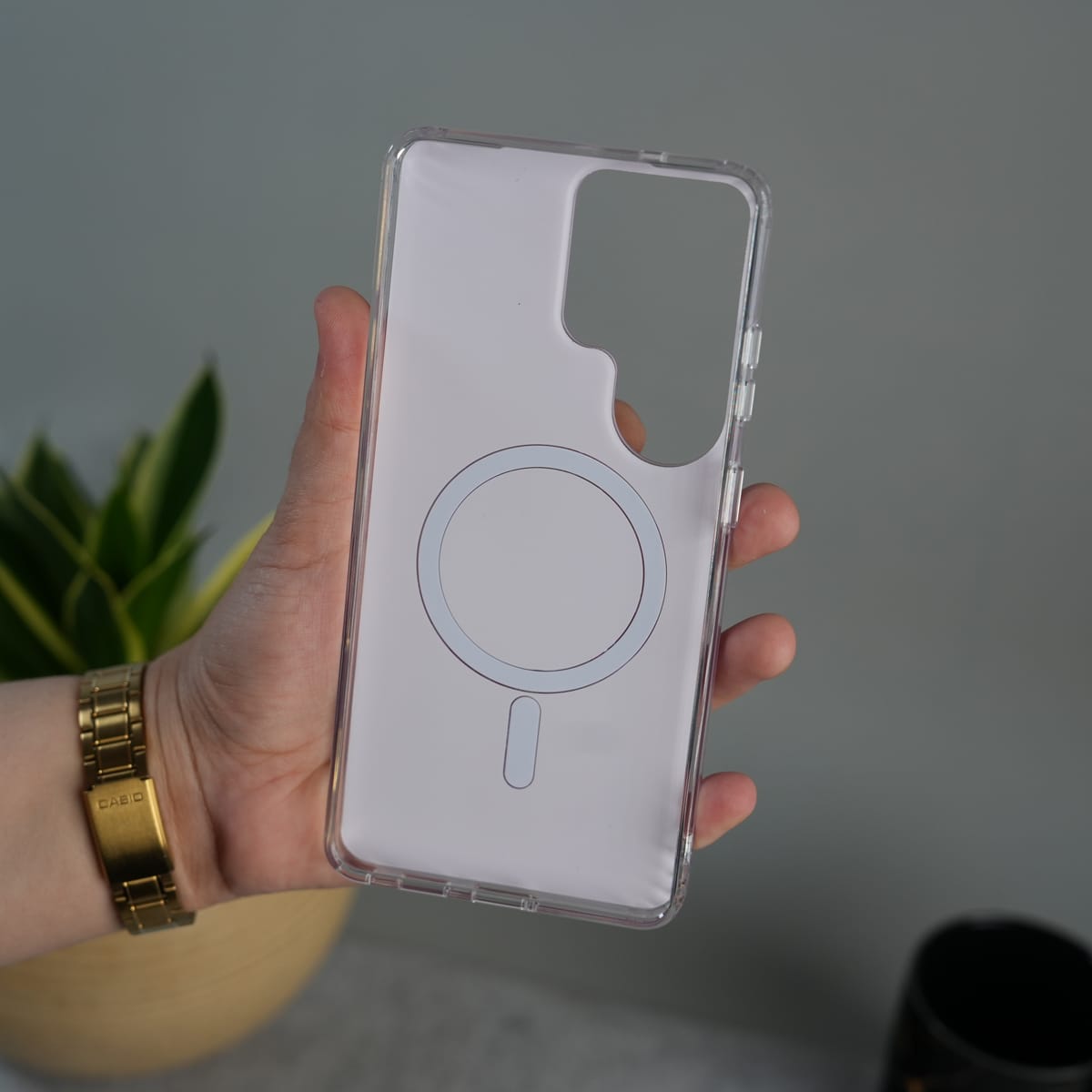 Galaxy S26 Ultra Marble MagSafe Case | Glossy Designer Shockproof Cover