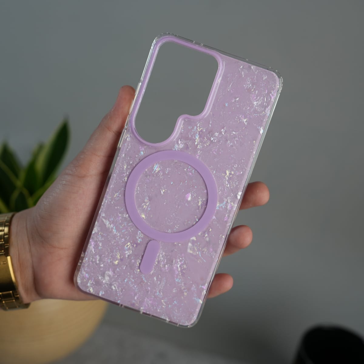 Galaxy S26 Ultra Marble MagSafe Case | Glossy Designer Shockproof Cover