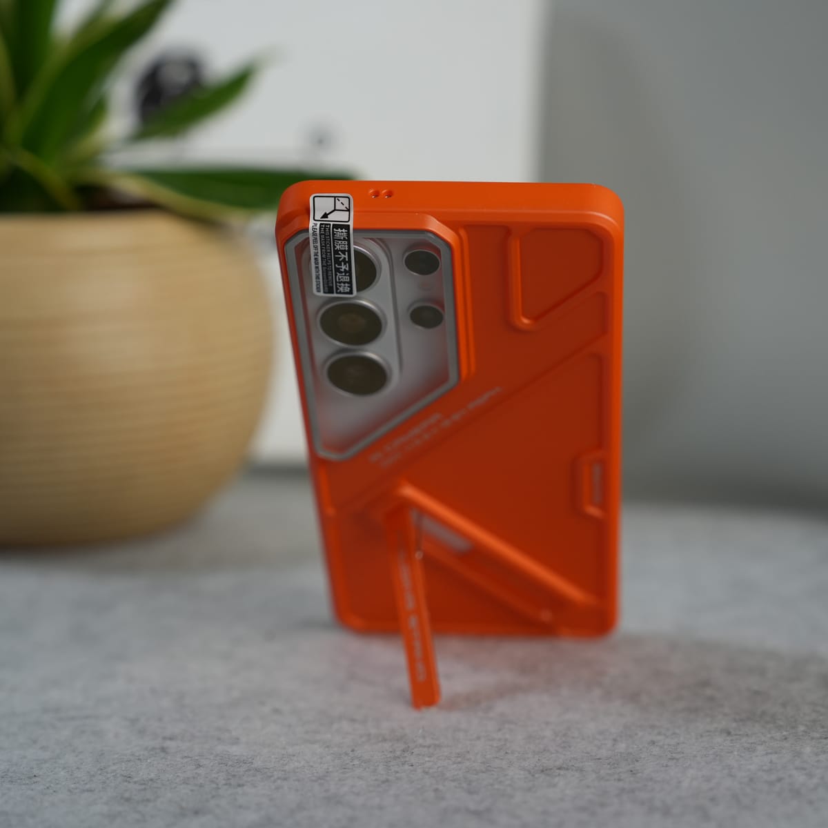 Galaxy S26 Ultra Matte Hard PC Stand Ultra Thin Lens Protection Back Case