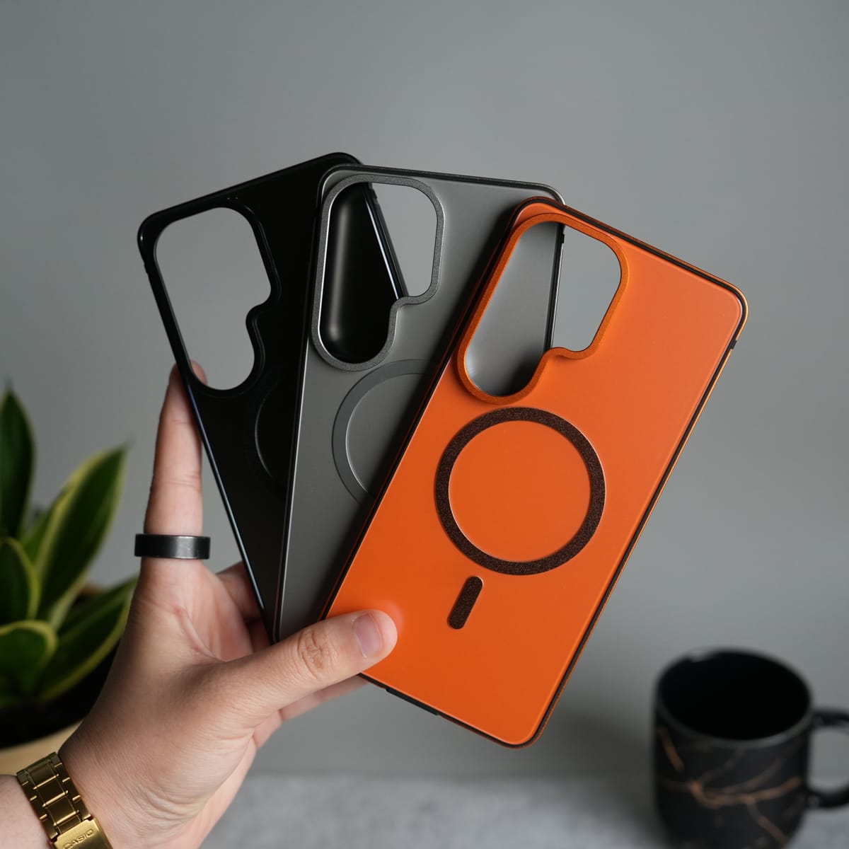 Galaxy S26 Ultra Matte Metallic Finish with Aluminium Frame | MagSafe Cover