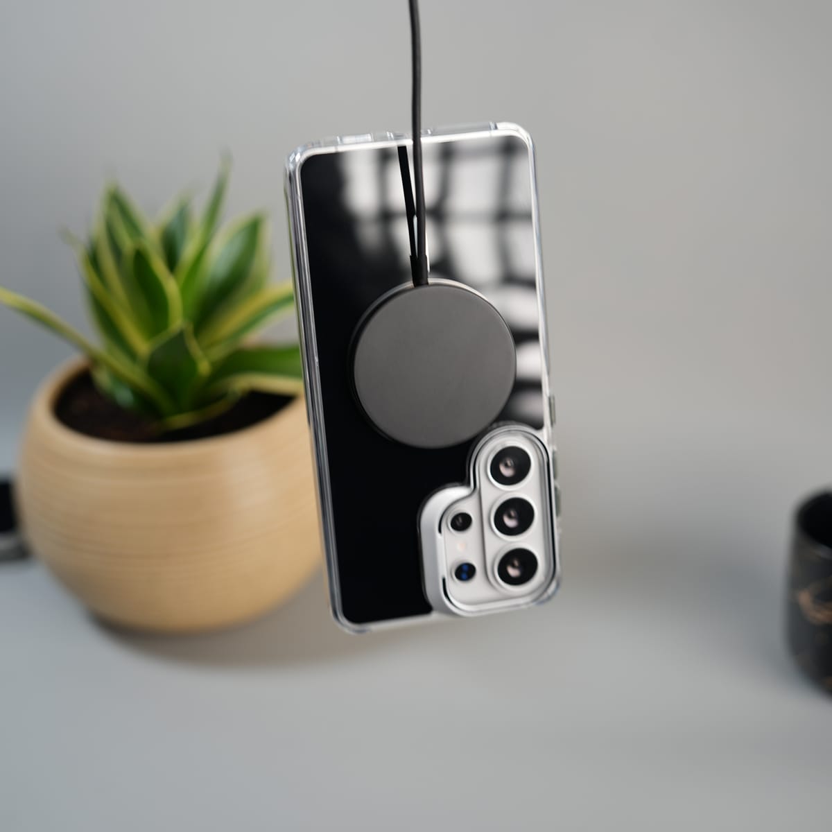 Galaxy S26 Ultra Metal Camera Bump Kick Stand MagSafe Cover | BLACK
