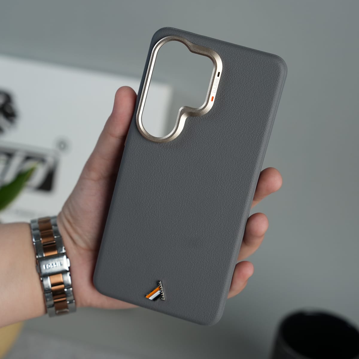 Galaxy S26 Ultra Premium Leather MagSafe Case with Metal Camera Protection