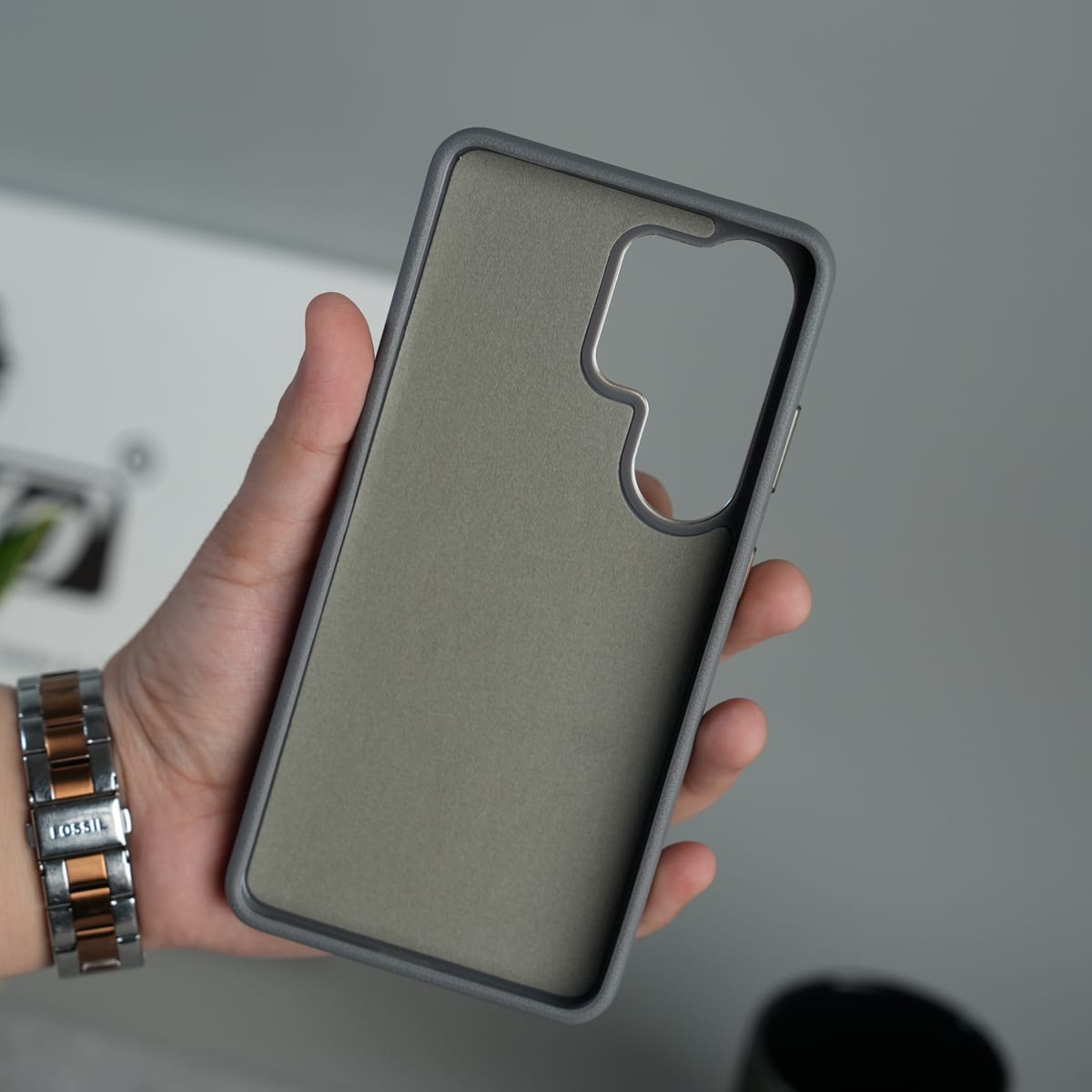 Galaxy S26 Ultra Premium Leather MagSafe Case with Metal Camera Protection